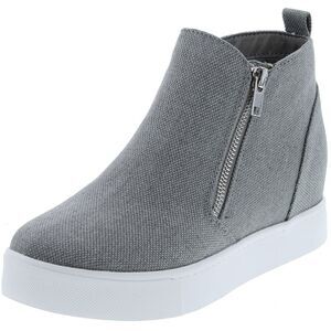 Soda Taylor Grey Canvas Womens fashion-sneakers 8 NEW